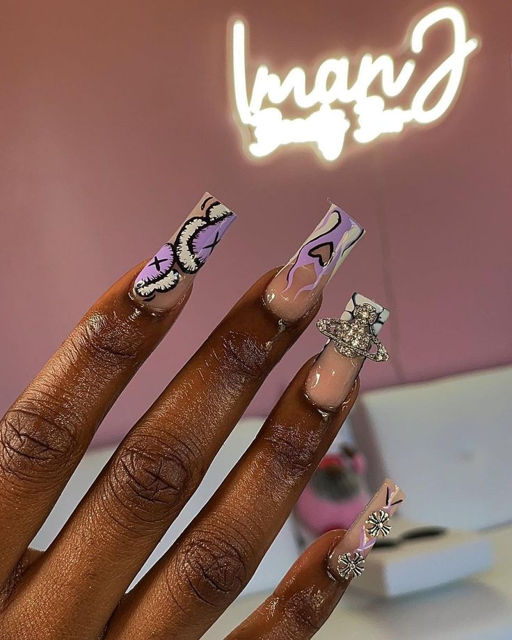 Best 22+ acrylic nail set you must try this year