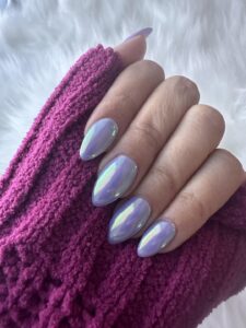 Best 18+ light purple chrome nails you must try this year