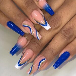Best 19+ blue nails acrylic you must try this year