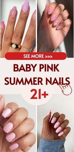 Best 21+ baby pink nails you must try this year