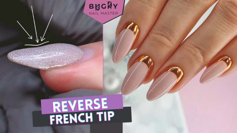 Best 26+ reverse french nails you must try this year