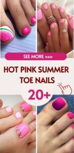 Hot Pink Summer Toenail Designs: Sparkle, Art, and Beach Vibes