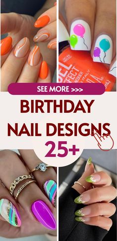 Chic Birthday Nail Designs for Every Age – Cute Acrylic and Gel Ideas