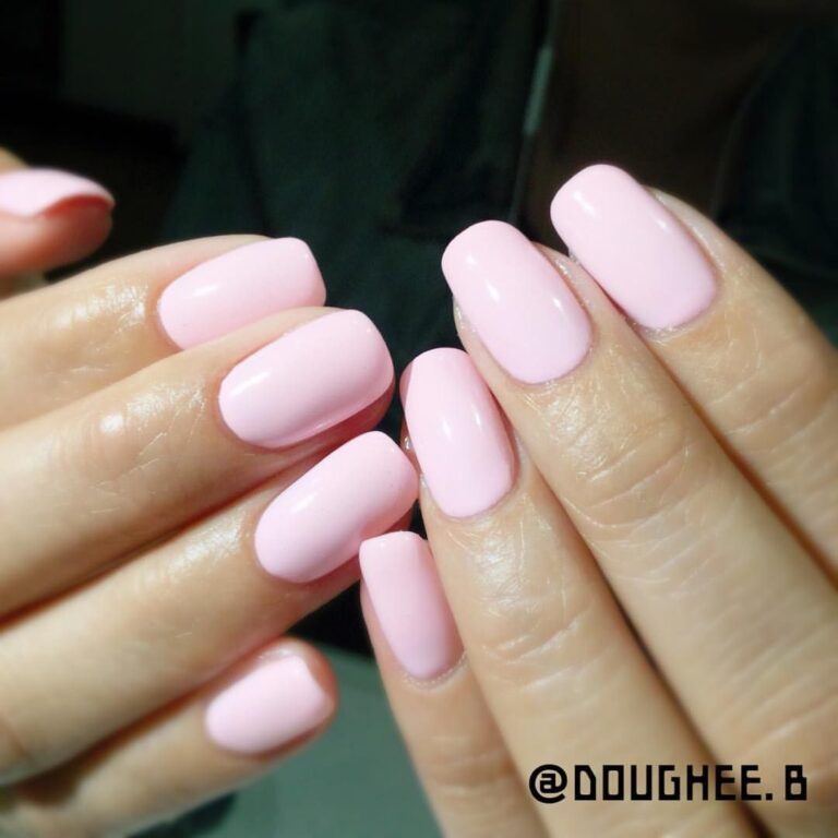 Best 29+ milk pink nails you must try this year