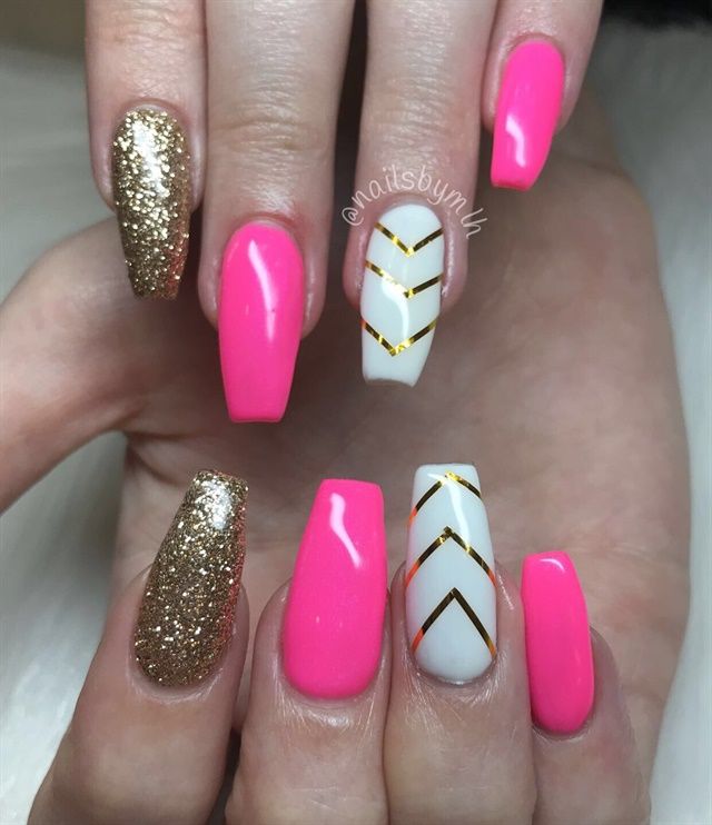Best 17+ hot pink nails designs you must try this year