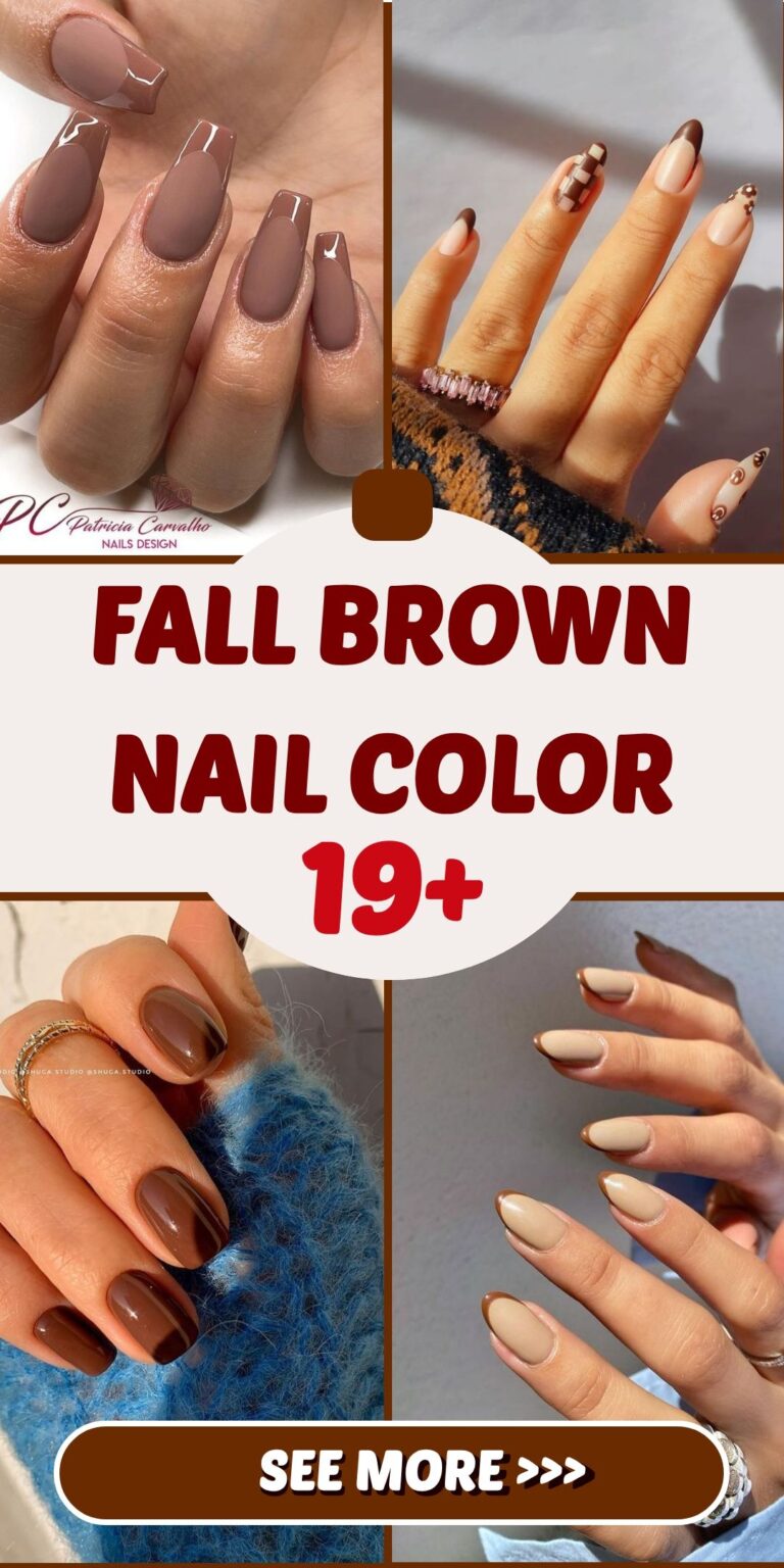 Best 19+ Fall Brown Nail Color you must try this year