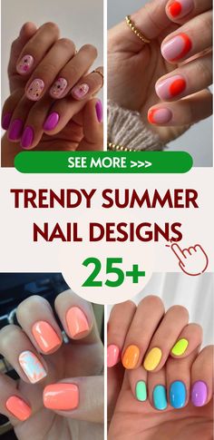 Bright Summer Nails 2025: Fun Acrylic & Gel Designs in Trendy Shapes