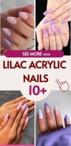 Best 10+ lilac acrylic nails you must try this year