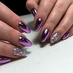 Best 20+ purple chrome nails design you must try this year