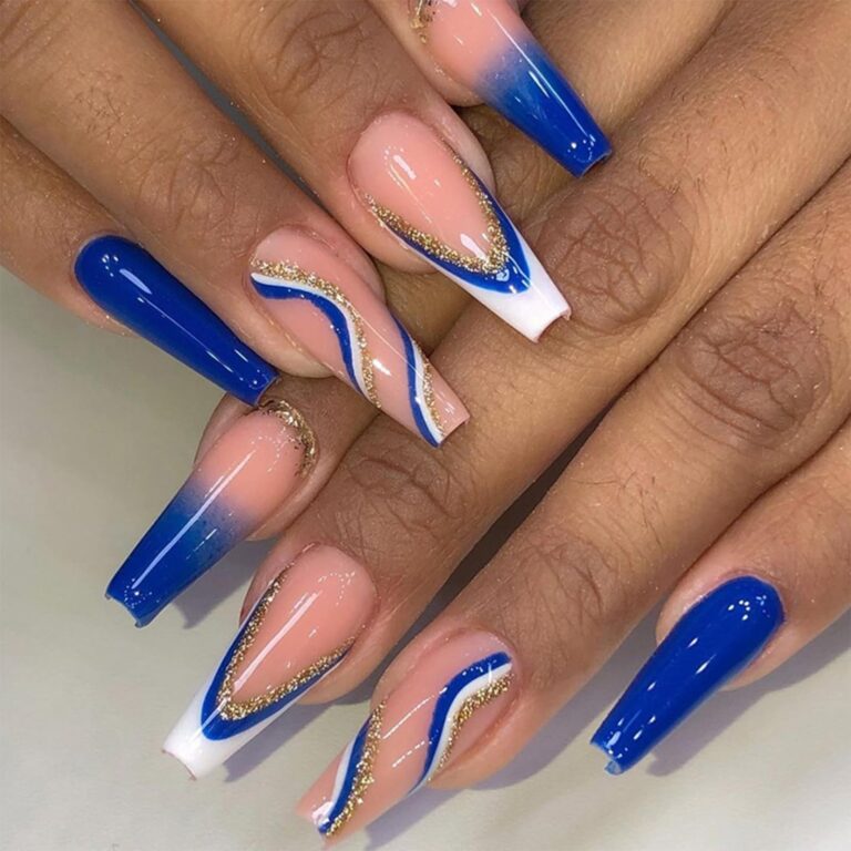 Best 16+ royal blue nails acrylic you must try this year