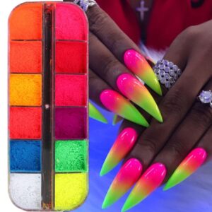 Best 26+ neon acrylic nails you must try this year