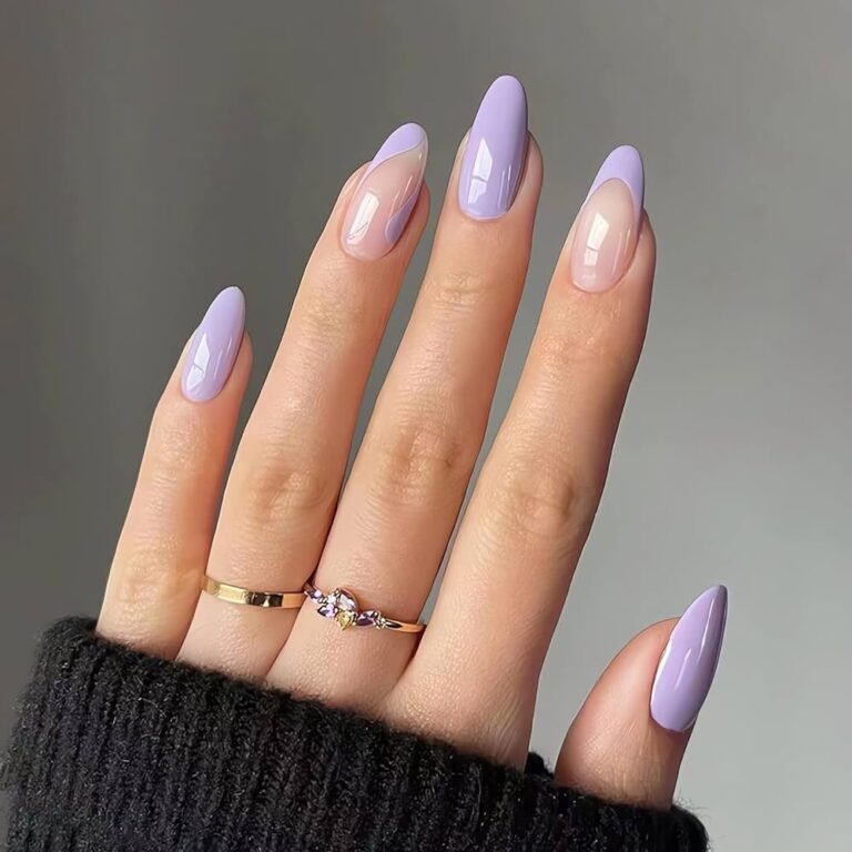 Best 14+ purple acrylic nails you must try this year