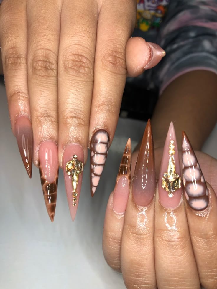Best 24+ 3D Embellished Fall Nails you must try this year