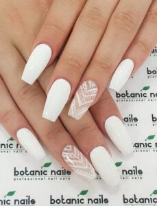 Best 27+ Fall White Nail Color you must try this year