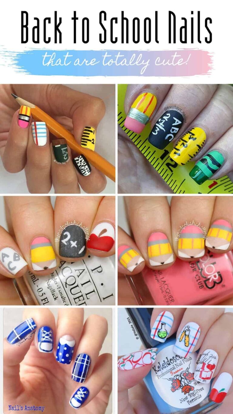 Best 17+ nails for school you must try this year