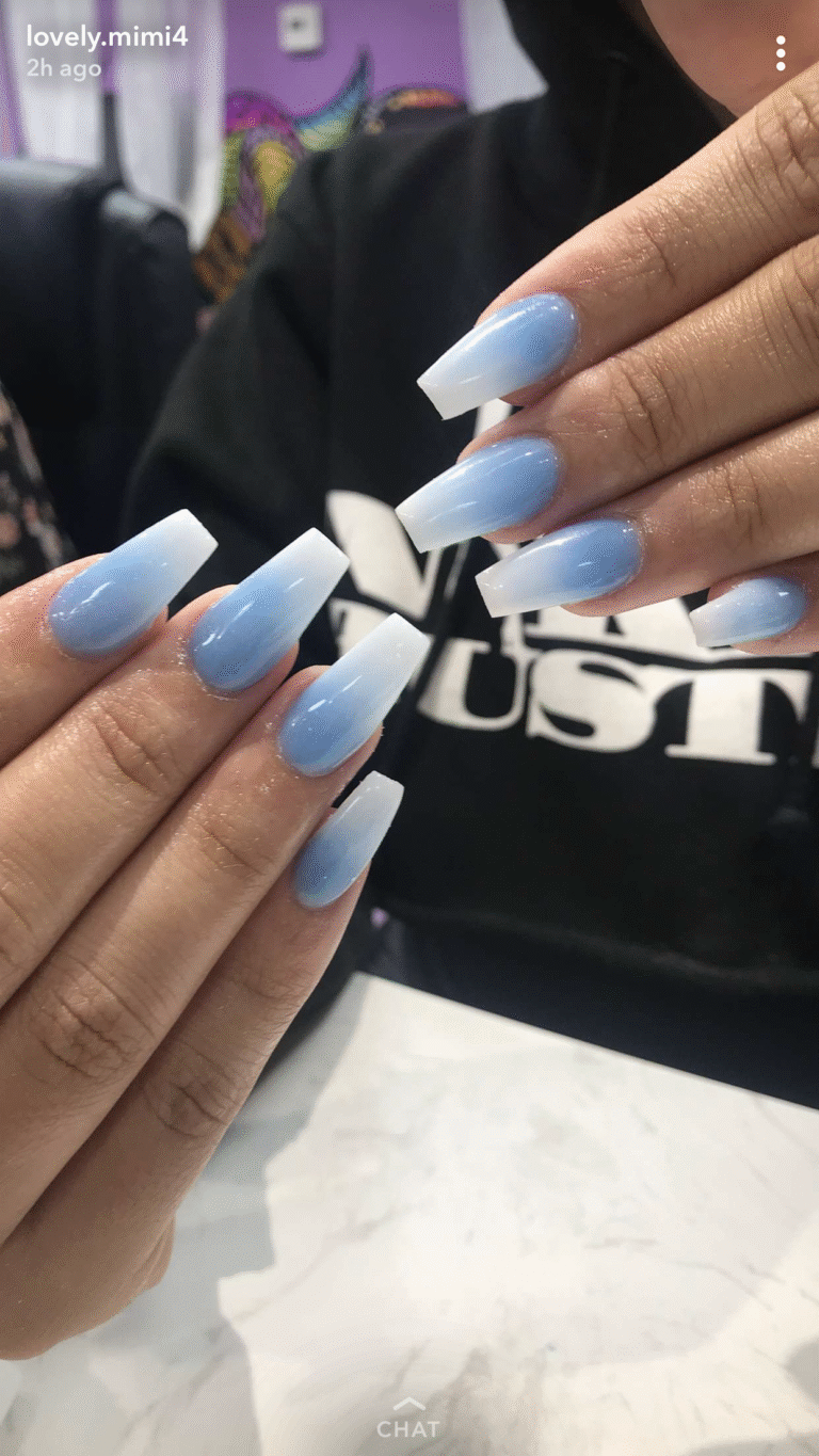 Best 29+ white and blue nails you must try this year