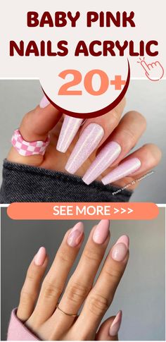 Best 20+ baby pink nails acrylic you must try this year