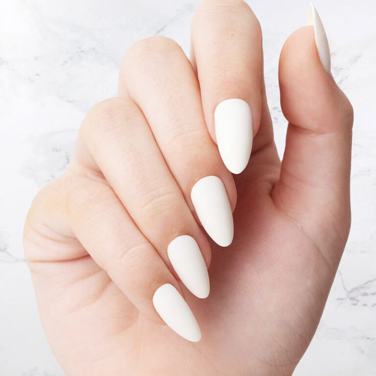 Best 25+ white almond nails you must try this year