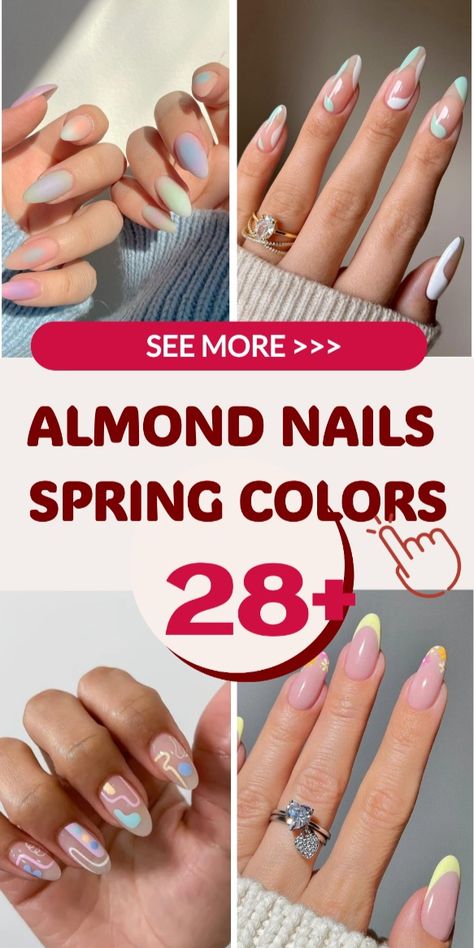 Best 28+ almond nails spring colors you must try this year
