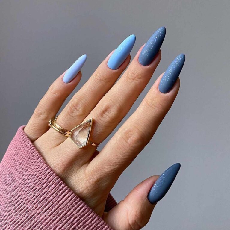 Best 13+ trendy blue nails you must try this year