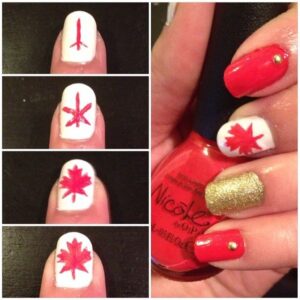 Best 26+ Maple Leaf Nail Art Patterns you must try this year