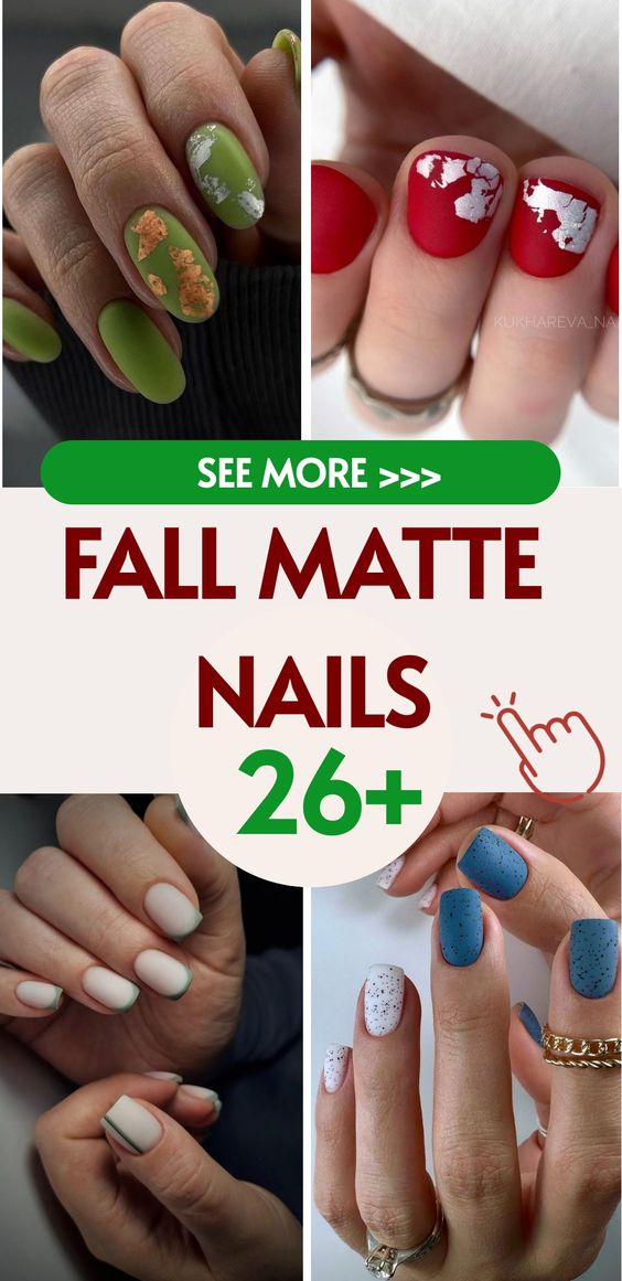 Fall Matte Nails 27 Ideas: Embrace the Elegance of the Season
