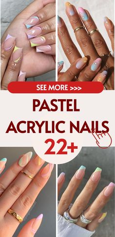 Best 22+ pastel acrylic nails you must try this year