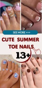 Best 13+ cute toe nails you must try this year