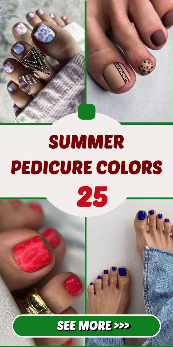 Summer Pedicure Colors 25 Ideas: The Ultimate Guide to Vibrant Toes
