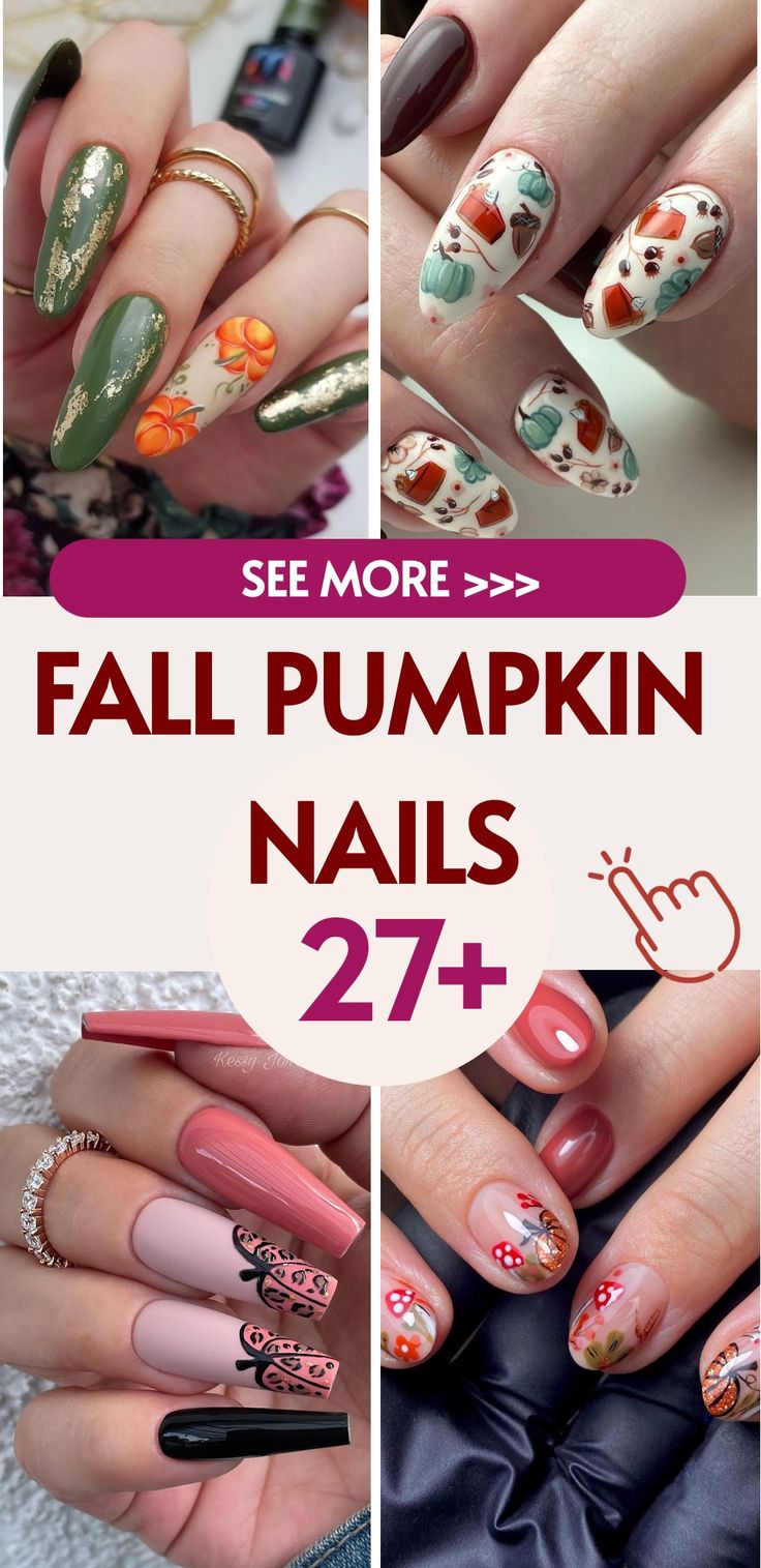 Fall Pumpkin Nails 27 Ideas: Stunning Designs for the Season