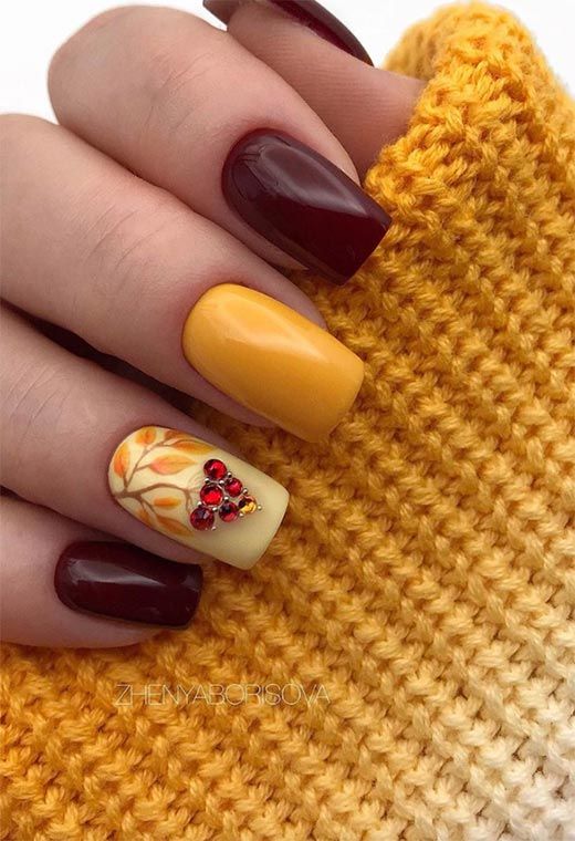 Best 24+ Nature-Inspired Fall Nail Look you must try this year