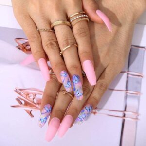 Best 15+ pink and blue nails you must try this year