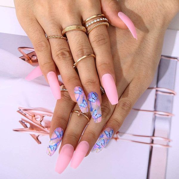 Best 15+ pink and blue nails you must try this year
