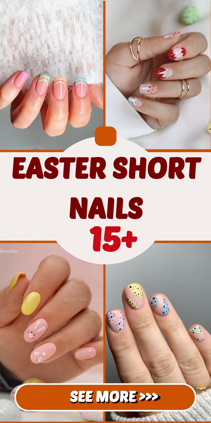 Best 15+ easter short nails you must try this year