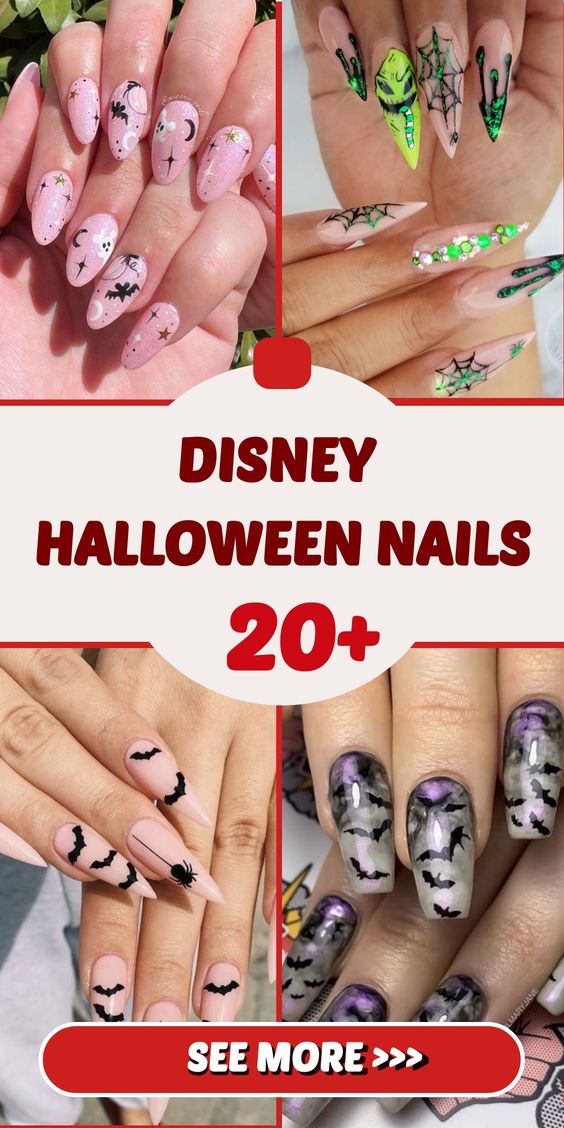Best 10+ disney halloween nails you must try this year