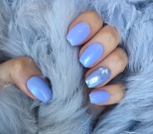 Best 26+ blue nails short you must try this year