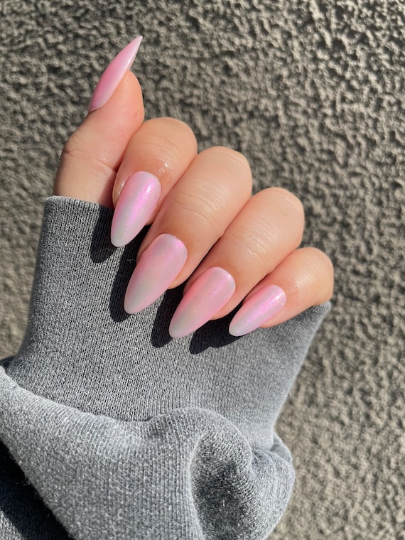 Best 10+ chrome nails pink you must try this year