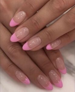 Best 21+ pink french nails you must try this year
