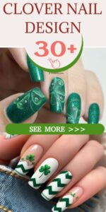 Best 30+ clover nail design you must try this year