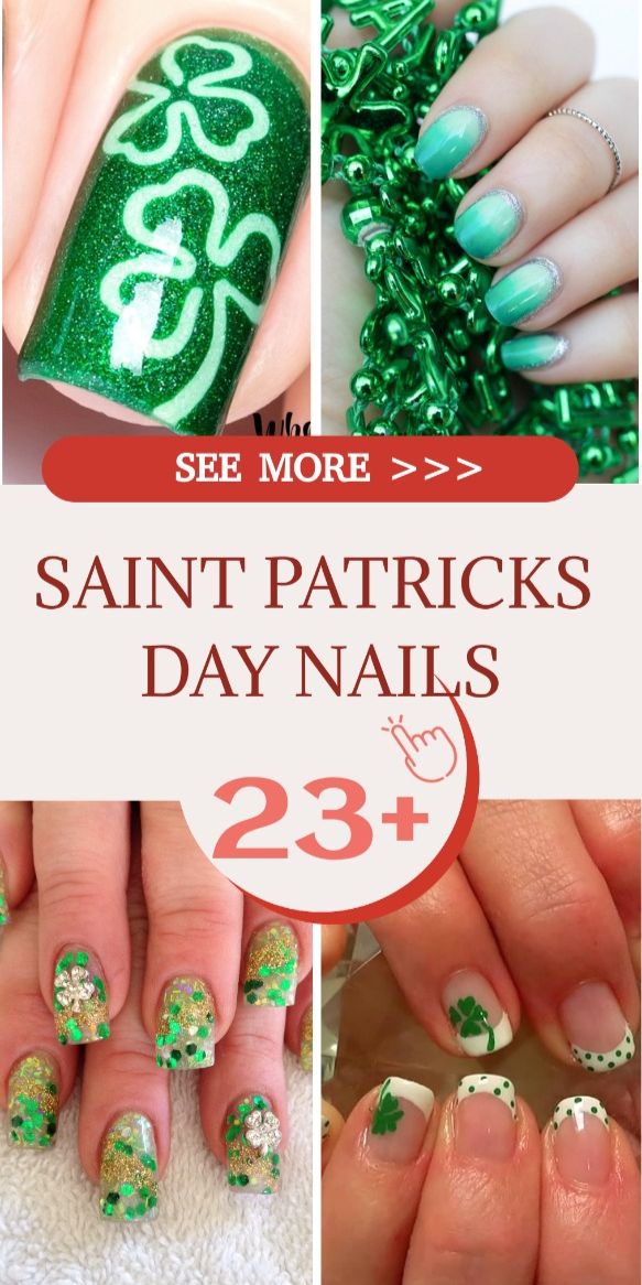 Best 23+ saint patricks day nails you must try this year