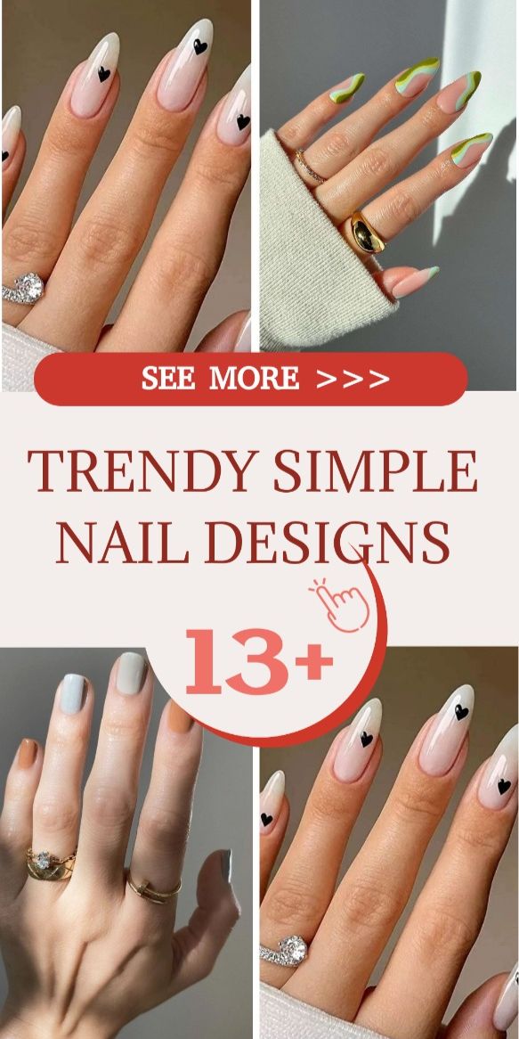 Best 13+ nails design simple you must try this year