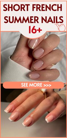 Best 16+ short nails french tip you must try this year