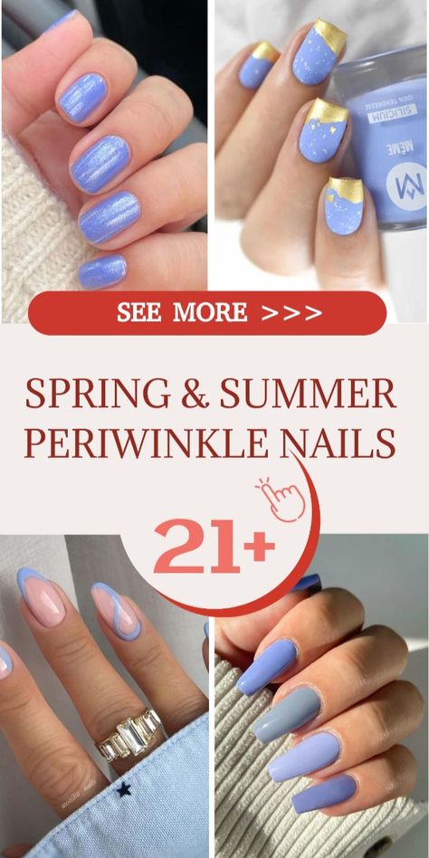 21+ Perfect Periwinkle Nails for Spring & Summer