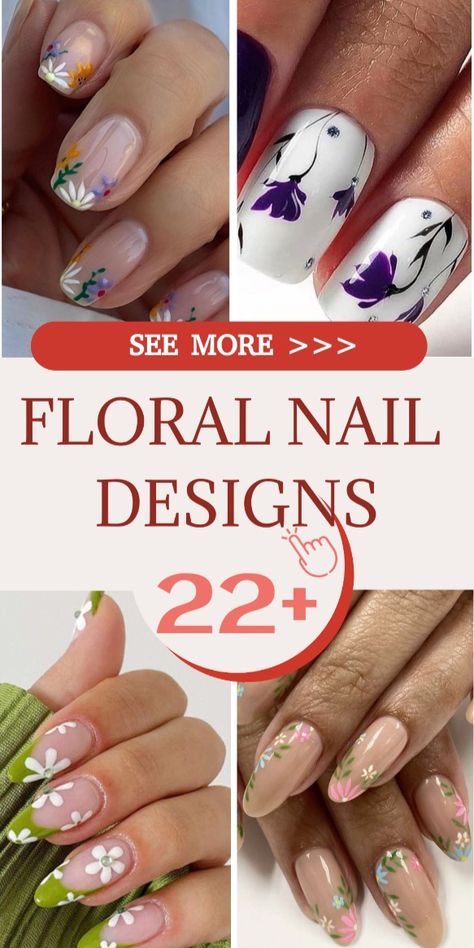 Best 22+ floral nail designs you must try this year