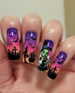 19 Spooktacular Halloween Long Nail Ideas