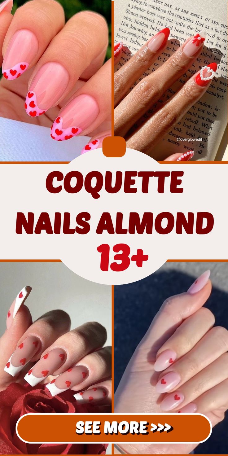 Best 13+ Coquette Nails Almond you must try this year