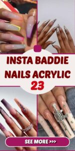 Best 23+ insta baddie nails acrylic you must try this year