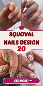 Squoval Nails Design
