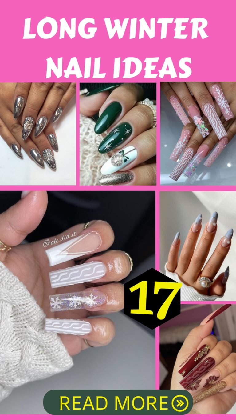 19 Long Winter Nail Ideas for 2026