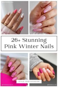 26+ Stunning Pink Winter Nails You’ll Love This Season!